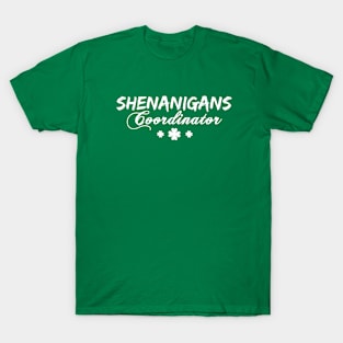 Shenanigans Coordinator Teacher St Patrick's Day Women Men Shamrock T-Shirt